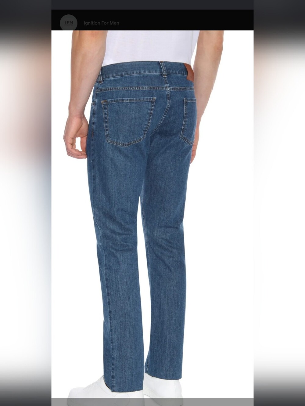 Canali Straight-Leg Jeans in Mid Blue